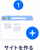ステップ1: サイトを作る